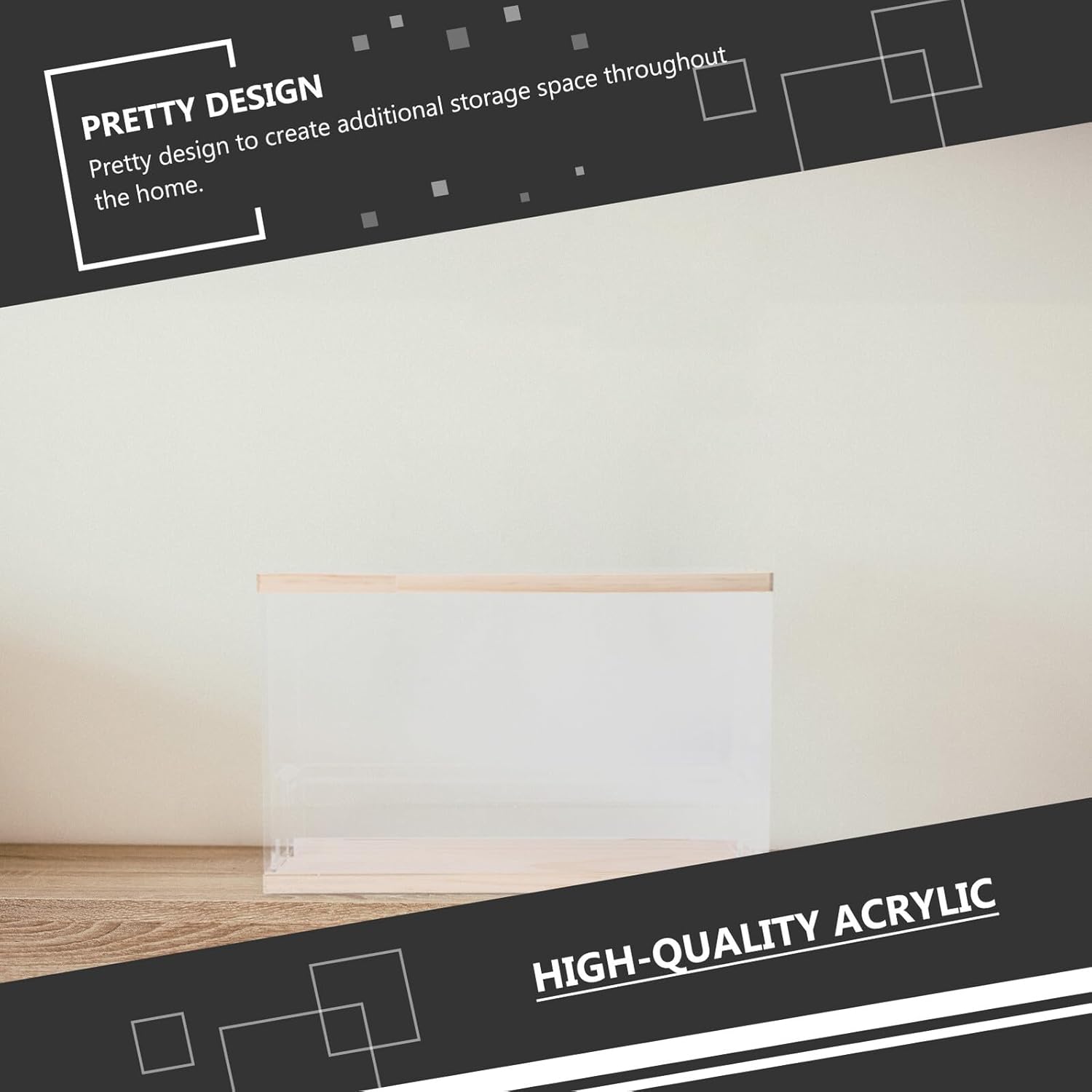 Transparent Display Rack Organizer Stand Dustproof Acrylic Showcase for Dolls Handicrafts and Collectibles Compact Desktop Storage Shelf for Living