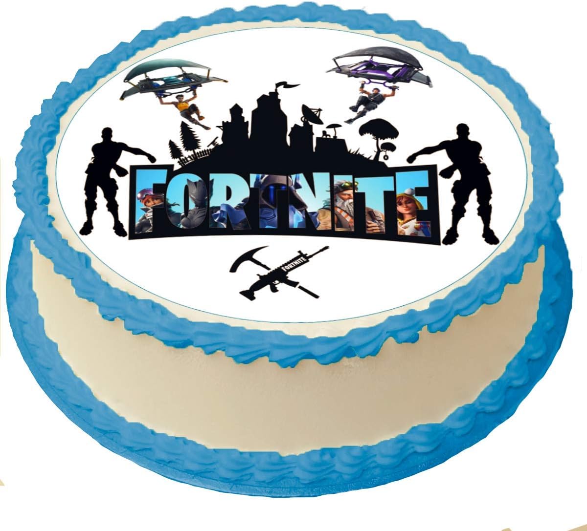 Battle royale Cake Topper 8 Inches Round Birthday Cake Topper