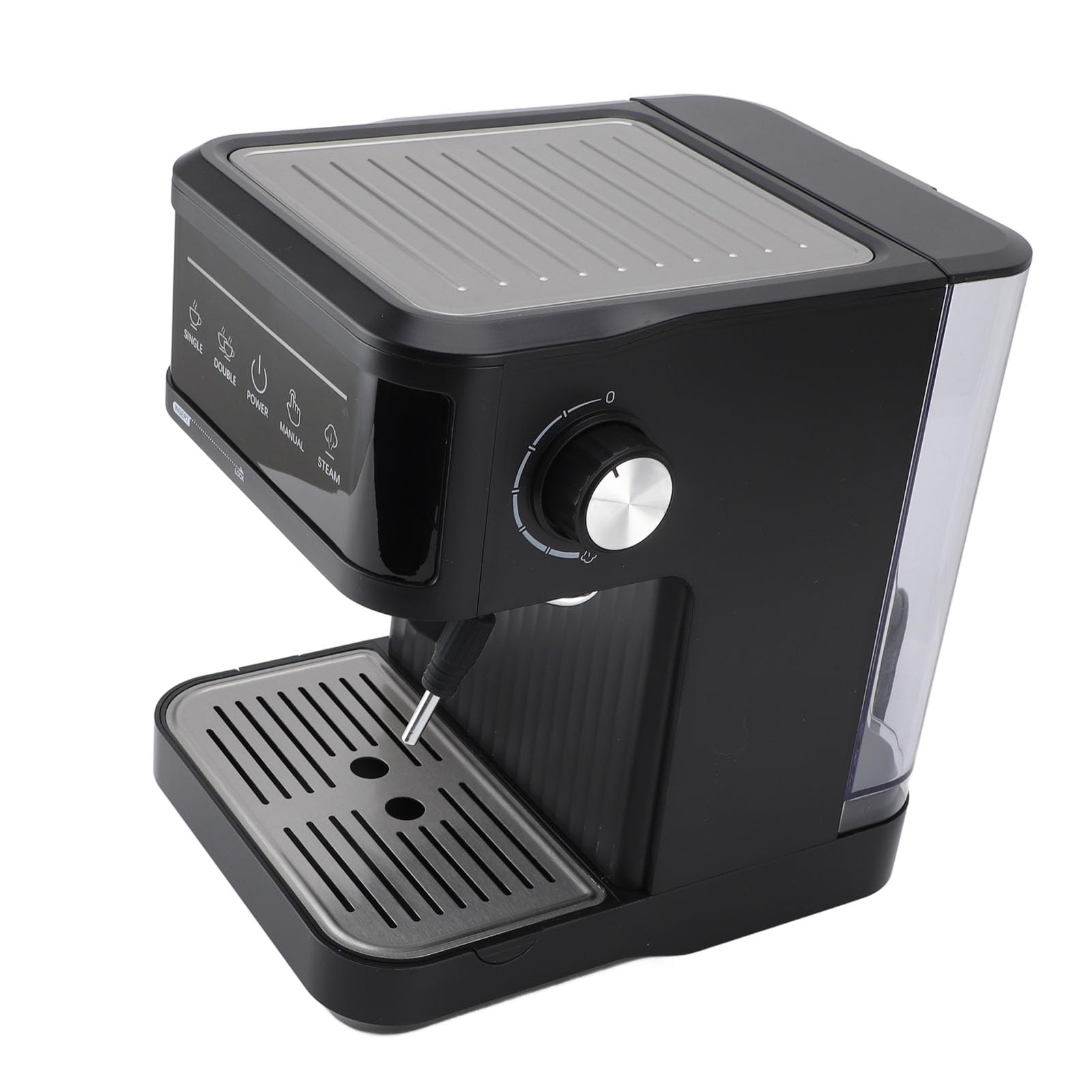 Fdit 850W Półautomatyczny Ekspres do Kawy z Młynkiem, Ubijakiem, dyszą parową, 20 Barów Ciśnienia, do Domu i biura. (Wtyczka UE 220 V)