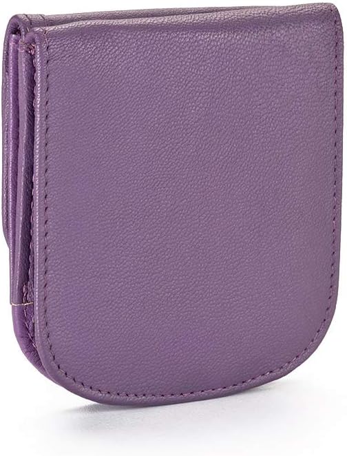 Taxi Wallet® TW03-PURRLE - Soft Leather - Compact, Front Pocket Folding Wallet - For Cards, Coins, Bills, ID (Men & Women)