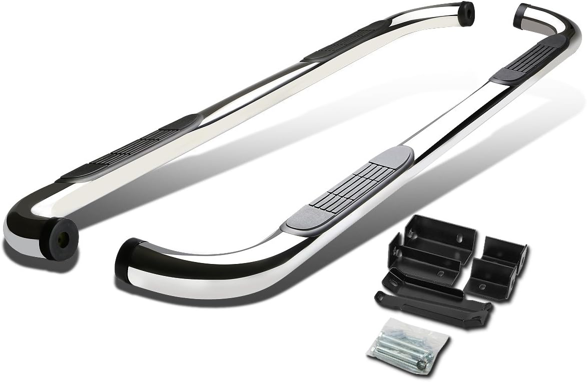 DNA MOTORING 3" Running Boards Compatible with 00-14 Yukon XL 1500/10-13 Yukon XL 2500, Chrome Stainless Side Step Nerf Bars, STEPB-3-003-SS