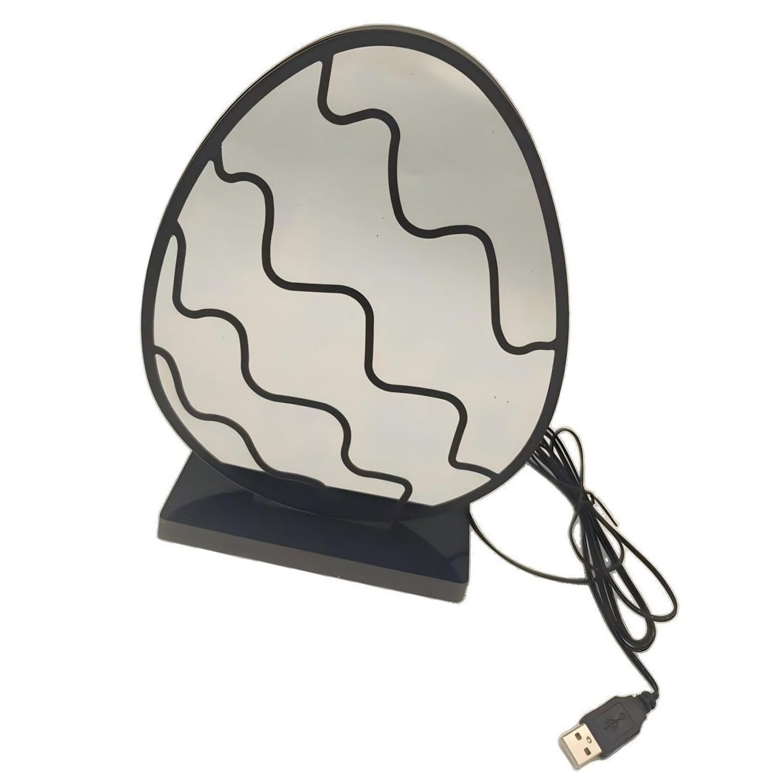 Buxuaaaa Multicolor Led Home Decorative Light Eggs Shape Desktop Ornament Tunnel Light With Soft Glowing Texture For Home Bedroom Holiday Decoration