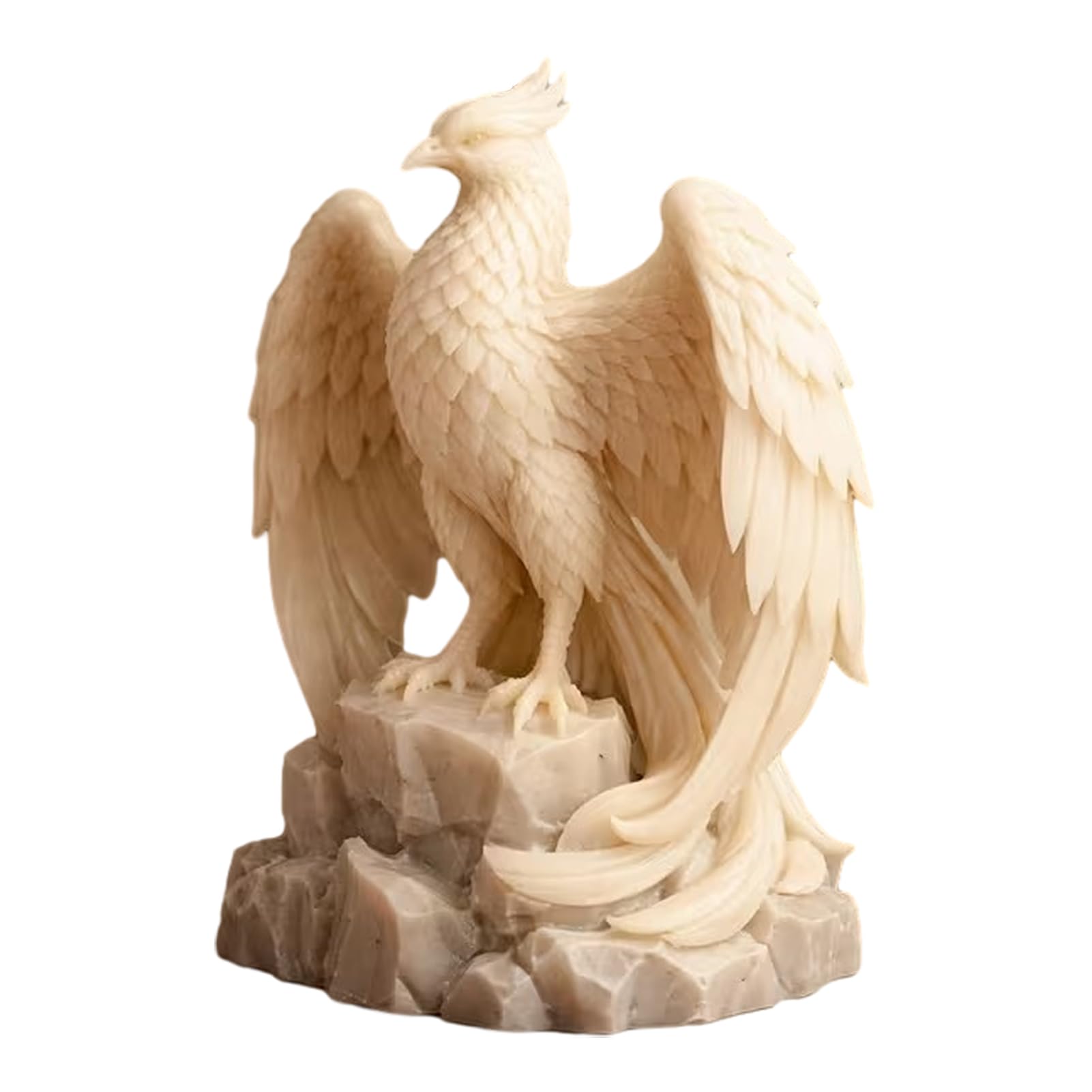 Virelynx Rising Phoenix Rebirth Statue – 3D Printed PLA Sculpture with Matte Finish, Home Decor for Desk and Bookshelf Symbol of Renewal
