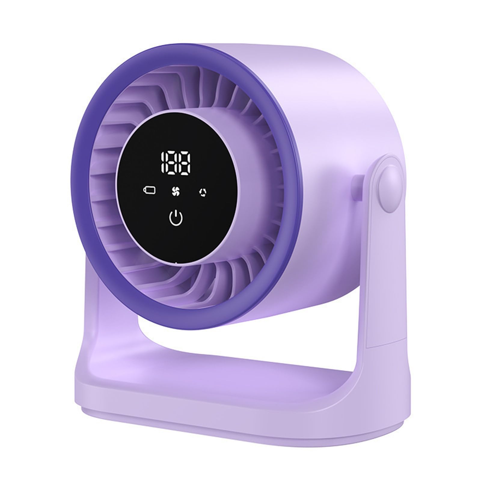 Hsyzygian 100 Speed Adjustable Desktop Fan with Digital Display Quiet Desktop High Speed for Offices Home Use Enduring Rechargeable Quiet Wall Hanging