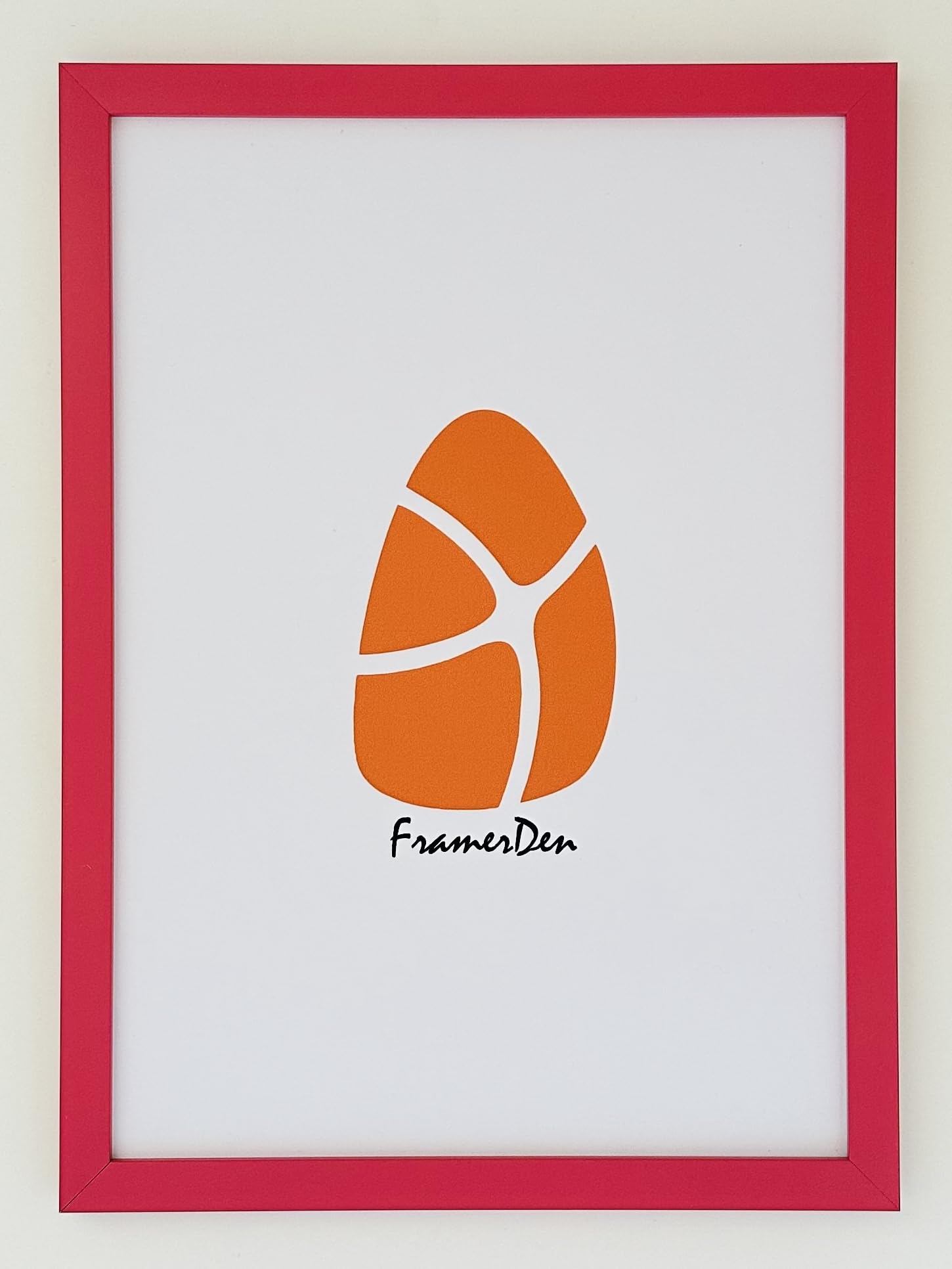 FramerDen® 6x4 Pink Poster Picture Frame Fits 6 x 4 Inch Size Poster Photo Artwork Print, Portrait & Landscape Wall Mountable & Tabletop, Perspex Front and MDF backing