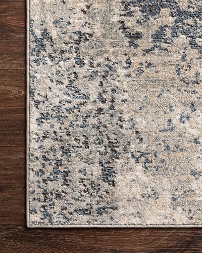 Image of Loloi Teagan Natural /Denim 6'-7 inch x 9'-2 inch Area Rug
