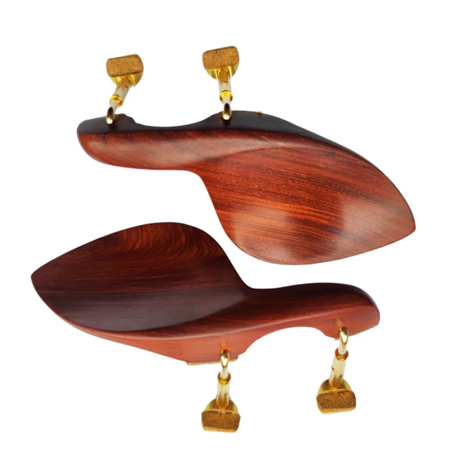 Mentoniera Violino 2 pezzi in legno di rosa for violino mentoniera 4/4 full size installazione vite parti protezione for for