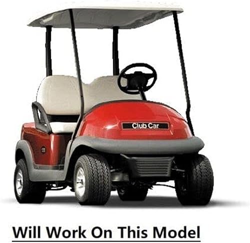 Miniatura 4 de Huskey - 4 fundas de asiento de carrito de golf delanteras y traseras para Club Car Precedent 2004+, Tempo 2017+ modelos de gas y eléctricos, negro