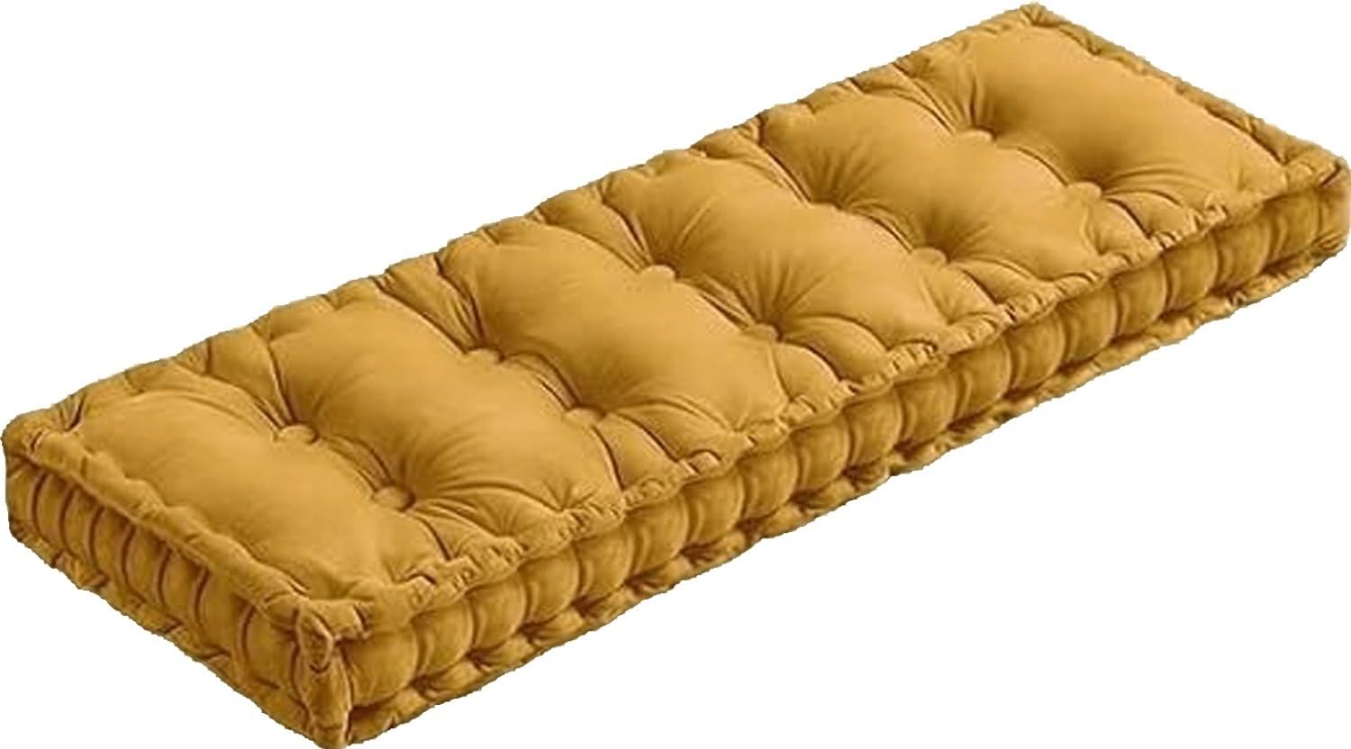 Cuscino for Panca da 10 cm, a 1/2/3 Posti, 40/50/55/60/80/90/100/110/120/140/150/160/170/180/190/200 cm, Spesso Caldo, for Panca da Giardino, Cucina, Sala da Pranzo, Patio Altalena(@6,150x55cm)