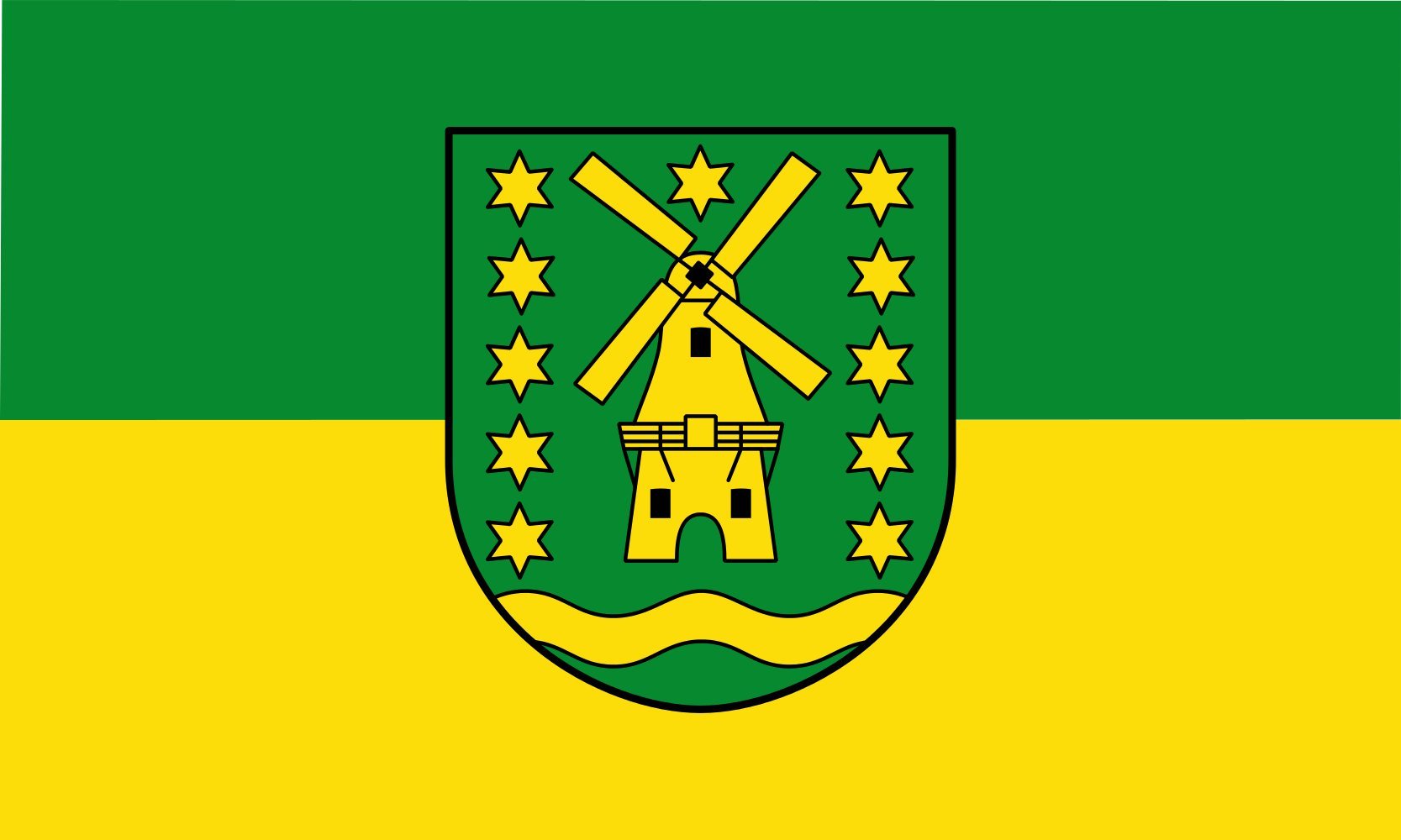 Drapeau paysage de Jemgum pour pavoiser vos rassemblements et places publiques