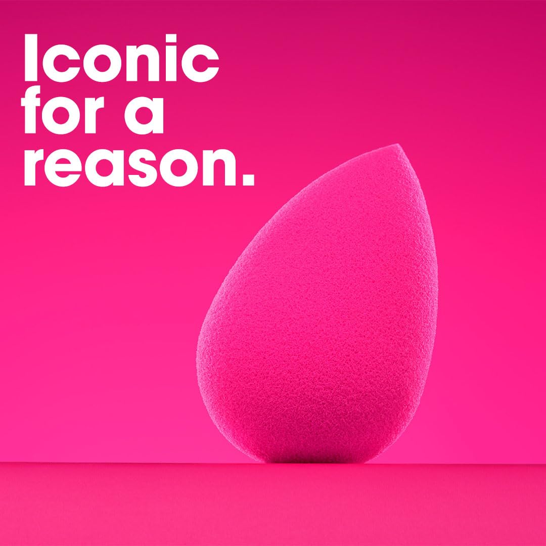 Beautyblender Set di 3 spugne originali Pink Activated per trucco – senza lattice, senza sperimentazione su animali, coloranti non tossici – perfetto per fondotinta liquida, cipria, crema BB e