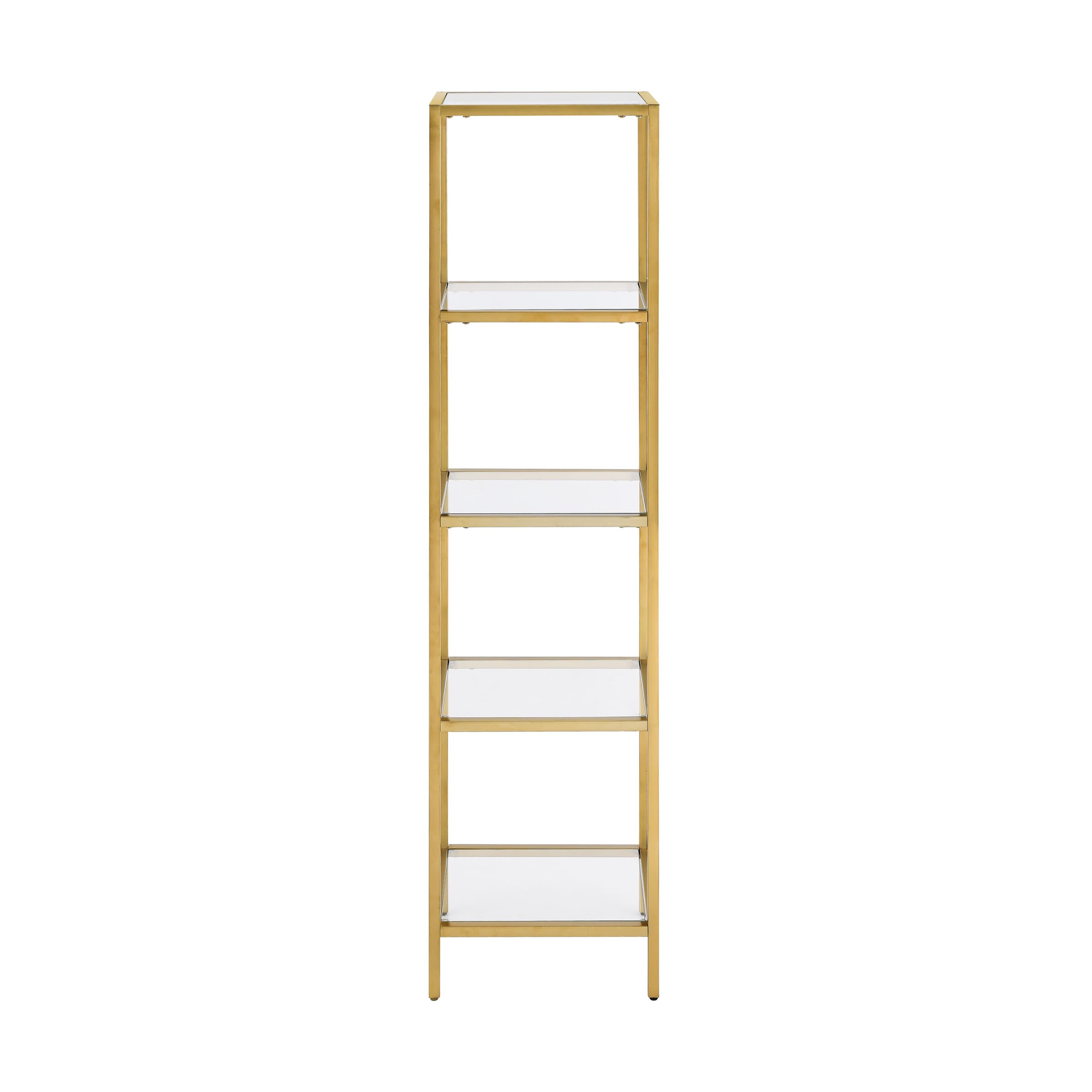 Swiss Madison Well Made Forever Pierre 16"x65"x14" Freestanding Linen Cabinet in Brushed Gold