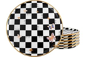 Checkered Glass Plate Set - A Dash of MacKenzie-Childs Panache