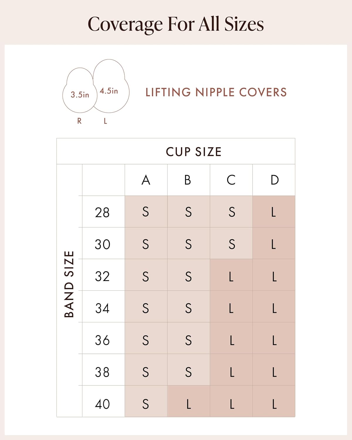 Bare Babe Nipple Covers with Lift - Reusable Sticky Bra Push Up - Waterproof Nipple Pasties Strapless Bras for Women 4 Shades