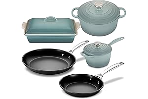 Le Creuset 8-Piece Basic Kitchen Essentials Cookware Set - Sea Salt