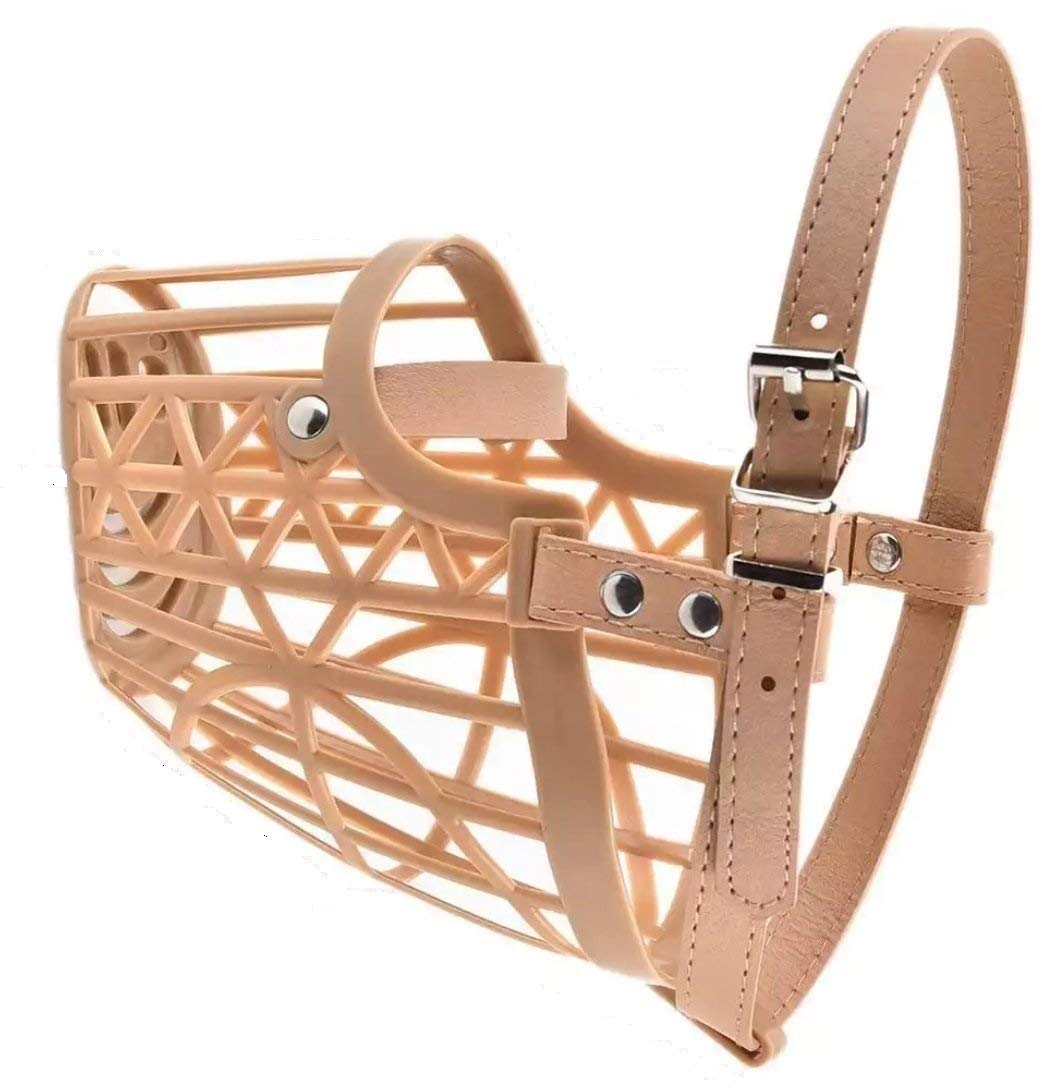 Pet World Adjustable Muzzle Cum Mouth Cover/Basket Cage Collar for Extra Care for Dog (Multicolor, Large) (B07YVPRCZS) Amazon Price History, Amazon Price Tracker