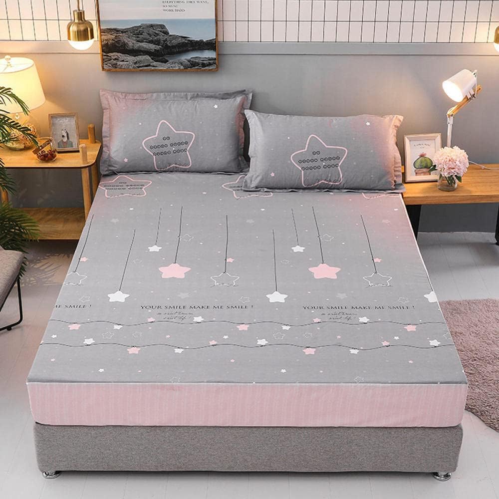 Xkun Easy Careフィットシートソフトコットンプリント防水ベッドシーツ 老人キッズシングルダブルキングサイズマットレスプロテクターl 150inches 0inches ボックスシーツ Www Qbusinessmagazine Com