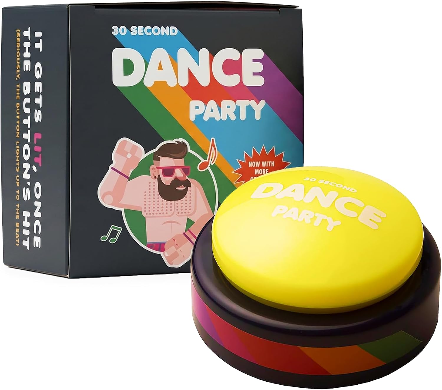 Light-up dance party sound button