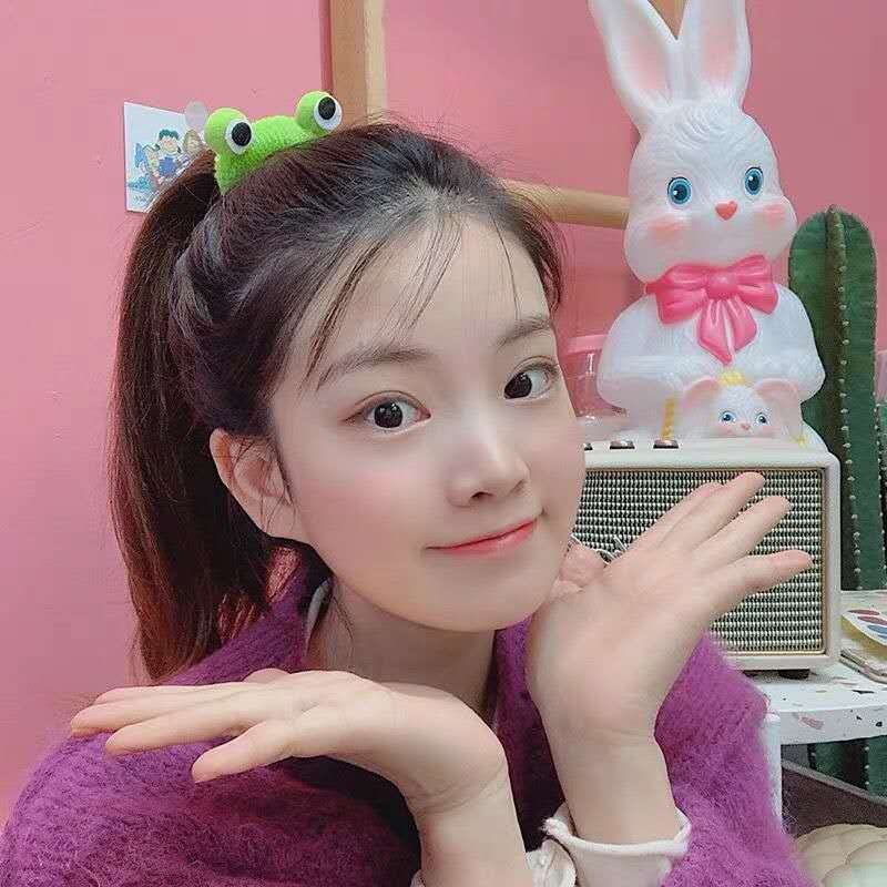 Miniatura 4 de Lazos para el pelo de rana para cabello grueso, bandas elásticas para el cabello para mujeres, ligas para el cabello Kawaii, accesorios para el