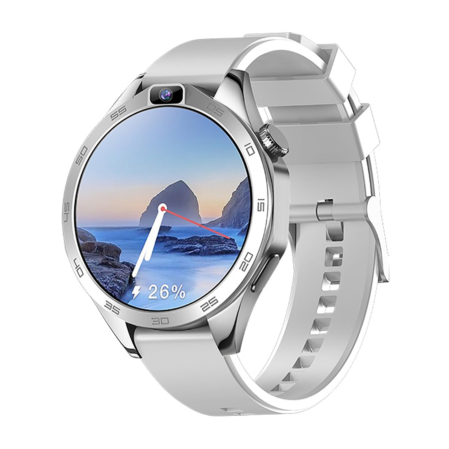 Reloj inteligente 4G, pantalla redonda de 1.85 pulgadas con cámara dual HD, videollamadas, posicionamiento GPS, monitoreo de salud, aplicaciones de descarga para Android