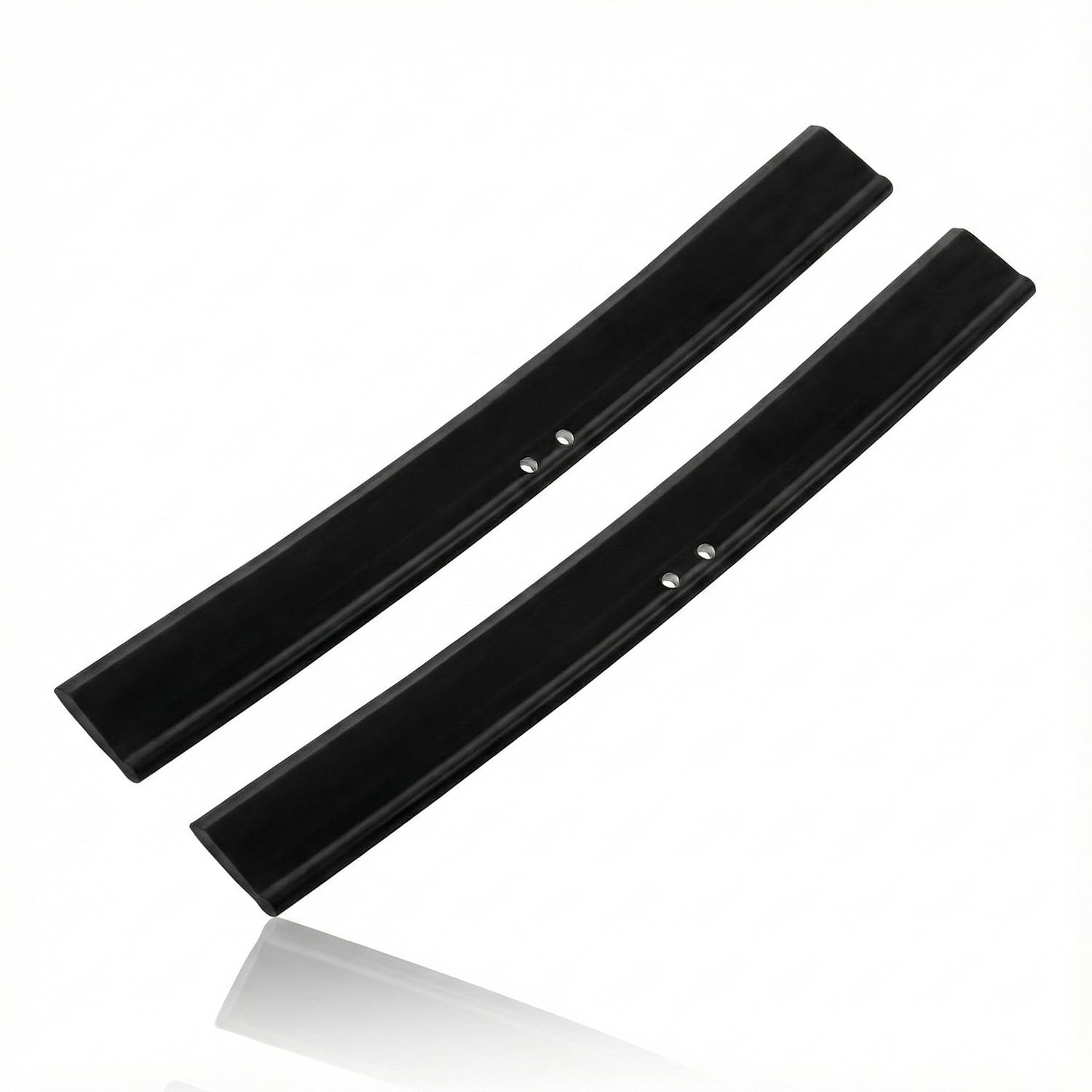 Hopzab 2Pcs Silicone Window Cleaner Squeegee Replacement Blades, 25cm Glass Cleaning Tool for Shower, Bathroom, Car Windshield, No Streaks, Professional Flexible Wiper