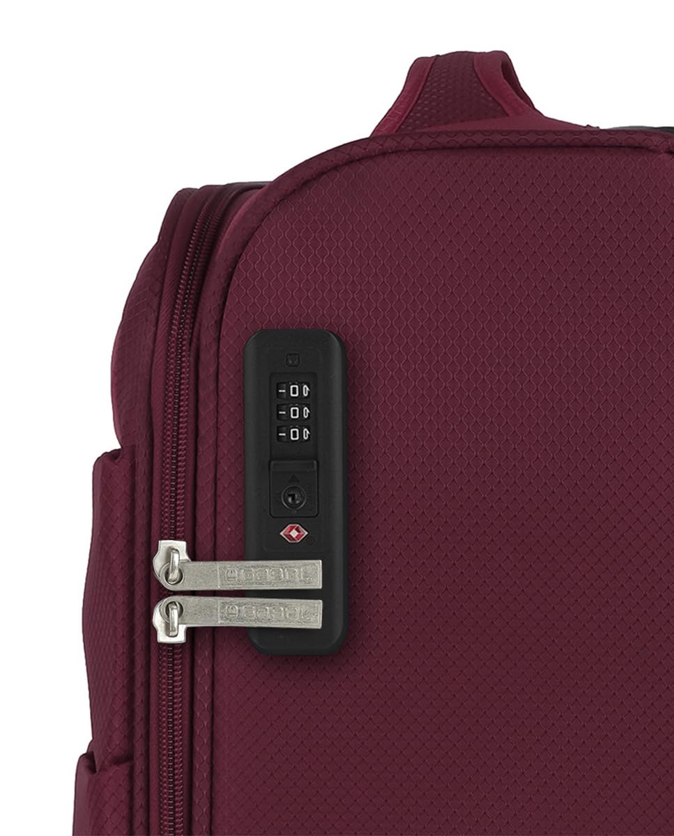 Gabol - Maleta de Cabina Blanda Cloud 55x38x20 cm - Equipaje de Mano Ligero 2kg con Capacidad 35L - 4 Ruedas Dobles y Cerradura TSA - Diseño Español en EVA Resistente y Flexible