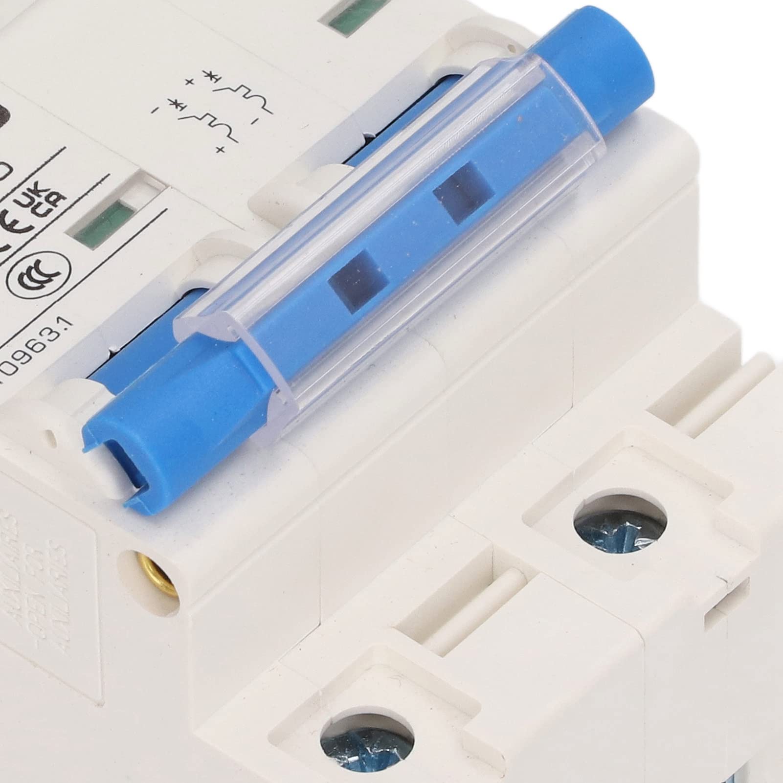 Interruttore Automatico CC Miniaturizzato 2P 100A 1000V Protezione di Tensione per Montaggio su Guida DIN per Sistema Fotovoltaico Solare (Blu)