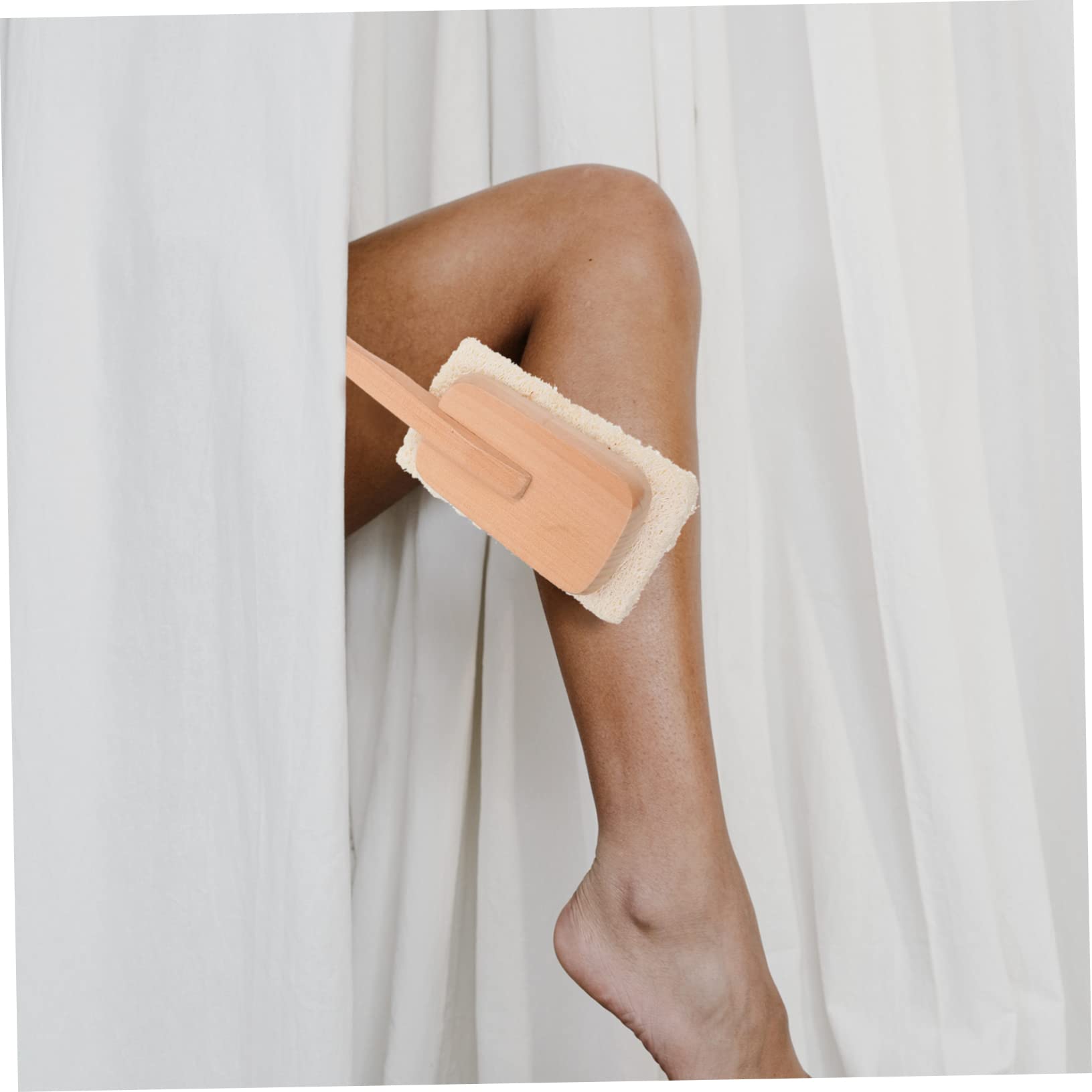 Healvian 3piezas Esponja De De Lufa Natural Cepillo Exfoliante Para Espalda Herramienta De Baño y Efectiva