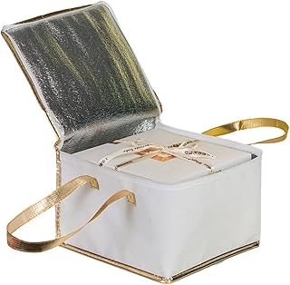 Sac à gâteau isotherme avec design facile à manipuler, convient pour les pique-niques et les fêtes, Voir image, Blanc