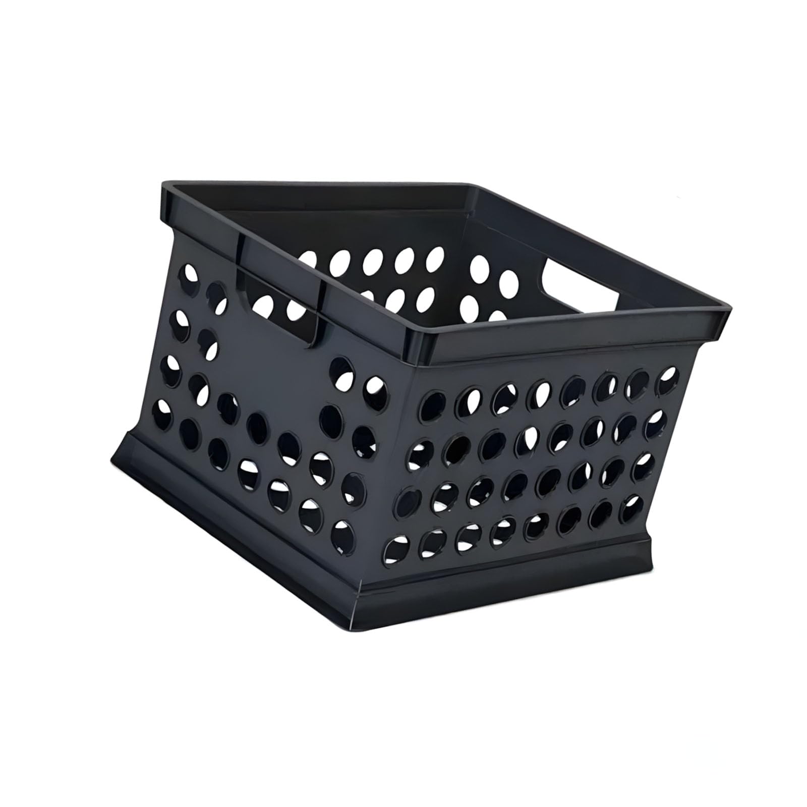 Kaeltsyn Compact Stacking Storage Box with Easy Carry Handle for Neat Home Workstation or Car Arrangement Compact Storage Container