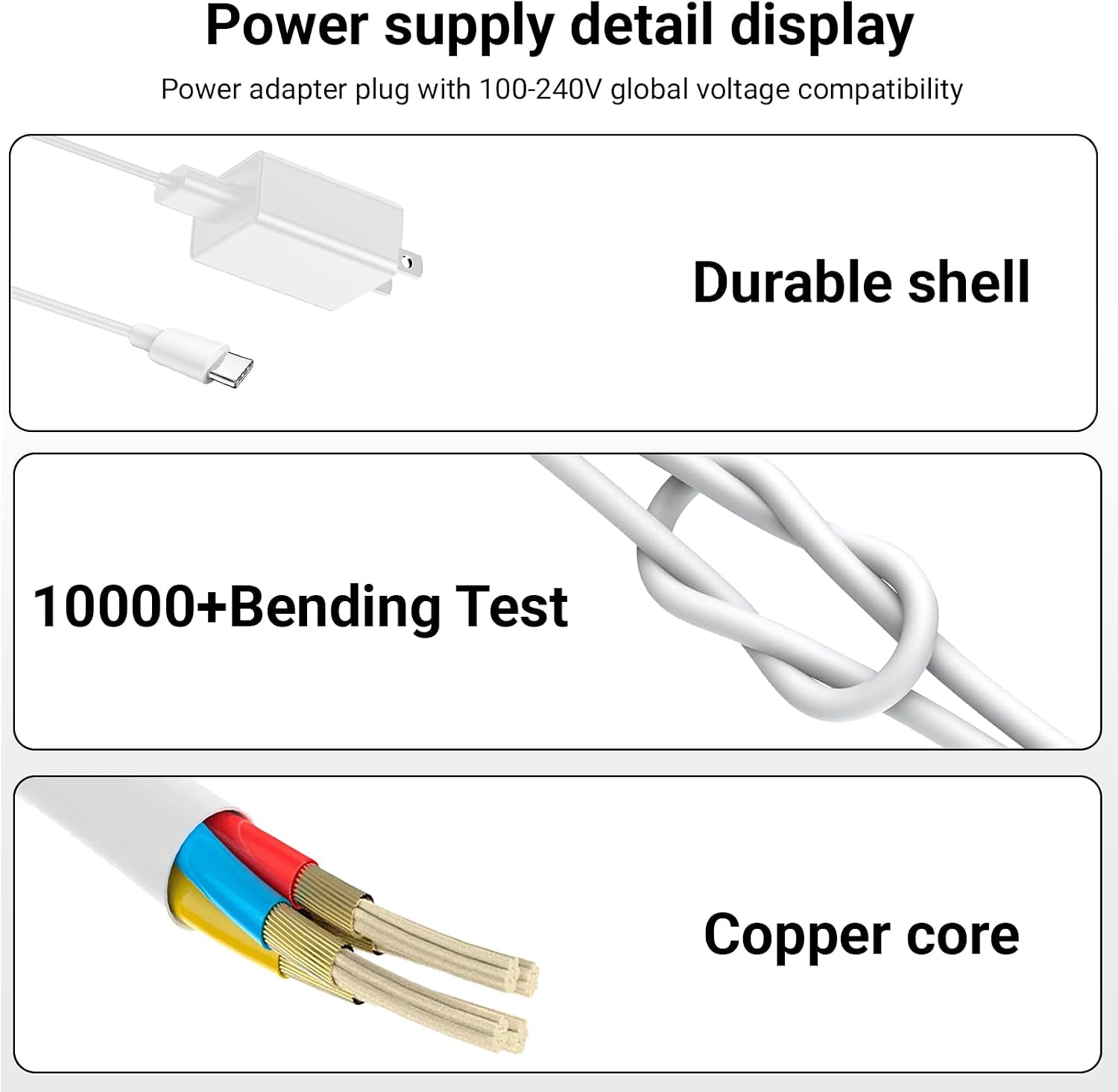 Charger Cord Compatible with Waterpik WF-20 WF-20CD010 Cordless Flosser for Teeth, 5V 2A Power Adapter for WF-20CD010 WF20 WF 20, Replacement Charger