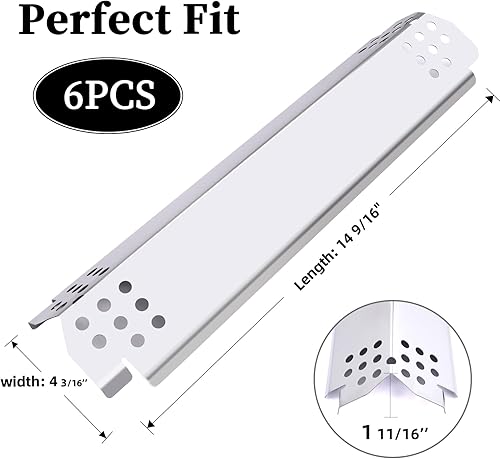 Miniatura 3 de ROCFAN Piezas de repuesto de placas térmicas para parrilla Nexgrill 720-0896B, tiendas de campaña de calor de acero inoxidable, cubierta de