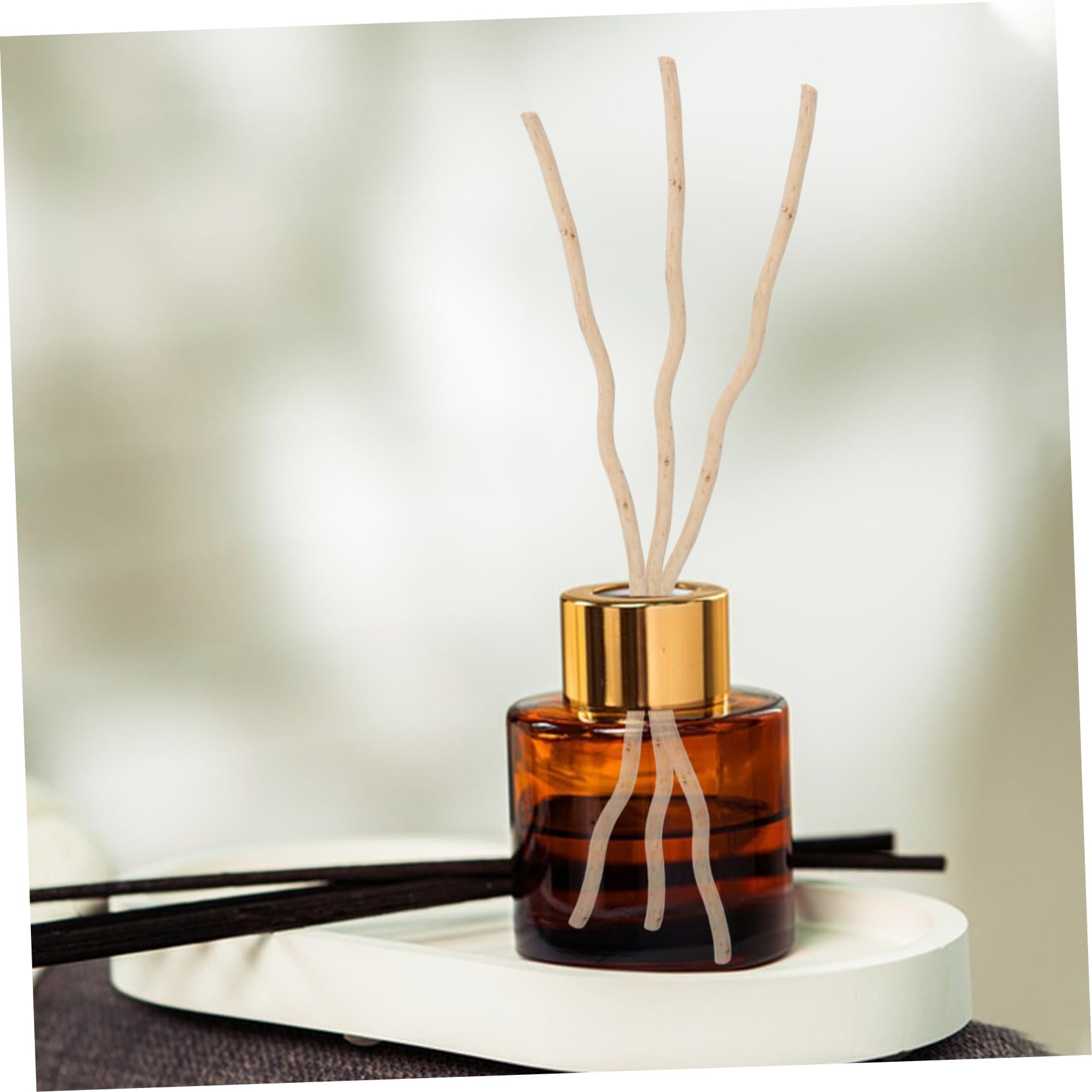 VALICLUD 4 Sätze Aromatherapie-Stick Schilf Duftend Natürlich Schüttgut Duftstöcke Streifen Öle Für Diffuser Bad Rosa Öldiffusor Enthalten Diffusor-Sticks Wesen Beige Hölzern 50 Stück * 4