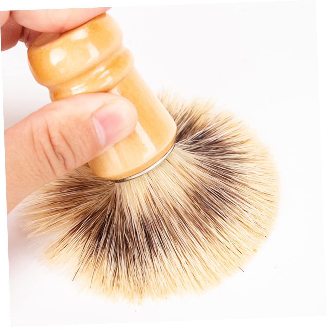 minkissy 6 Pz Spazzola Per Barba Spazzola Per Collo Da Pennello Da Pennello Da Barba Pennelli Da Per Uomo Lana Di Nylon Per Gesso Legno Massiccio Viaggiare