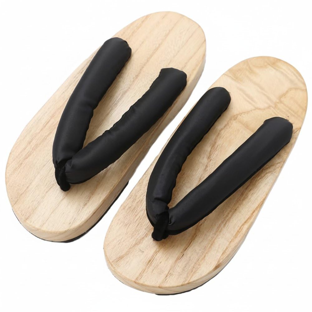 Pantuflas geta de madera estilo sandalias tipo kimono japonesas unisex