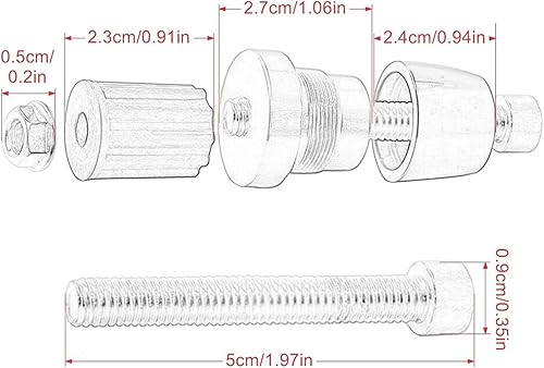 Miniatura 4 de IMPREC Empuñaduras universales para manillar de motocicleta de 78 pulgadas extremos de contrapeso tapón deslizante mango para barra de mango para