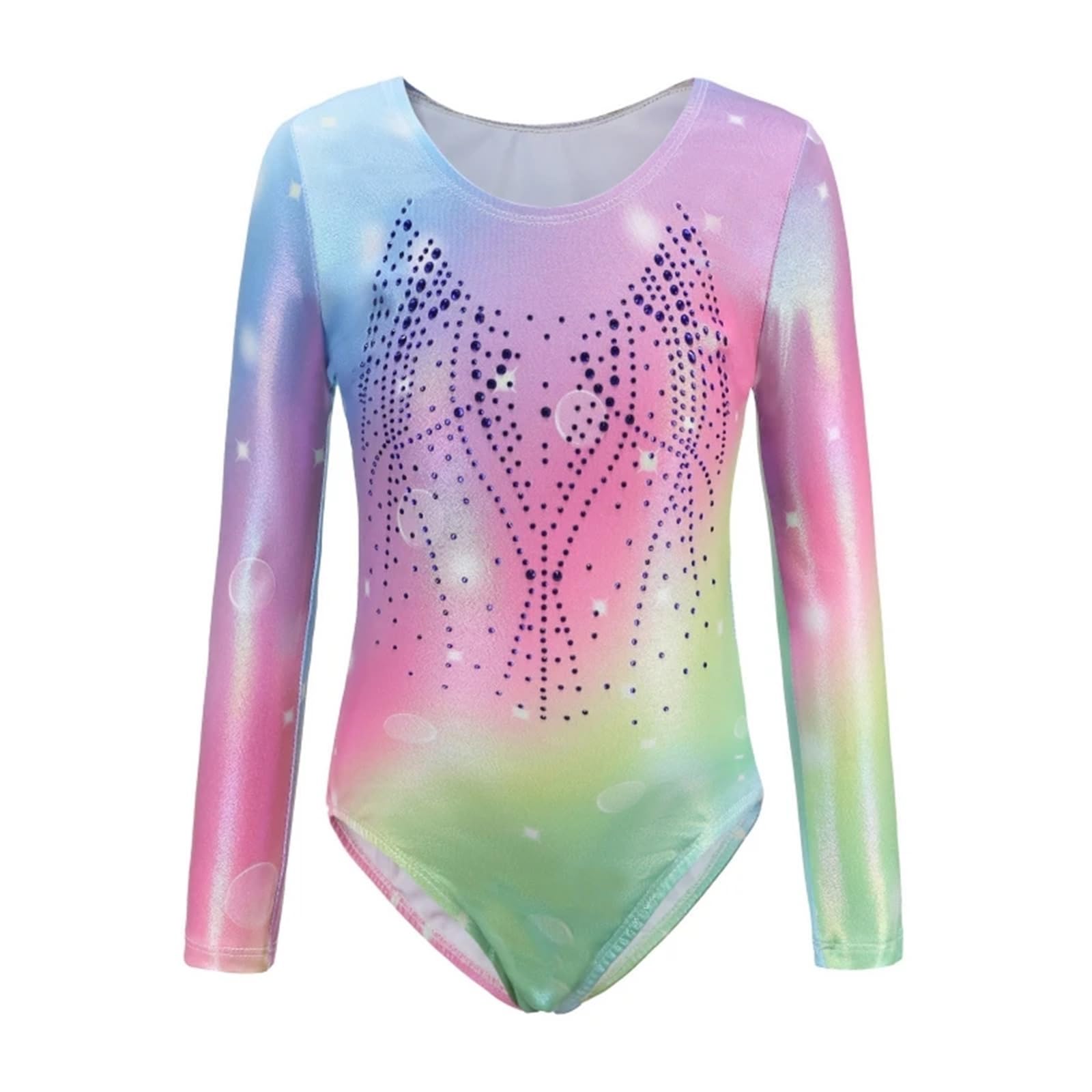 Justaucorps 5-14 ans filles gymnastique justaucorps bronzant danse sans manches/manches longues Dancewear enfants justaucorps athlétique Ballet robe