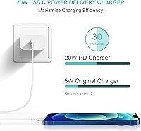 Vista 2 de iPhone Charger Fast Charging USB C Charger Block Type C Chargers Cord Fast Charger Block C Chargers for iPhone 14/14Pro Max/13/13Pro/12 Pro/iPad
