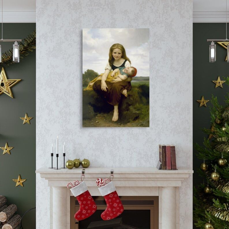 Impression sur toile Bouguereau haute définition - The Elder Sister