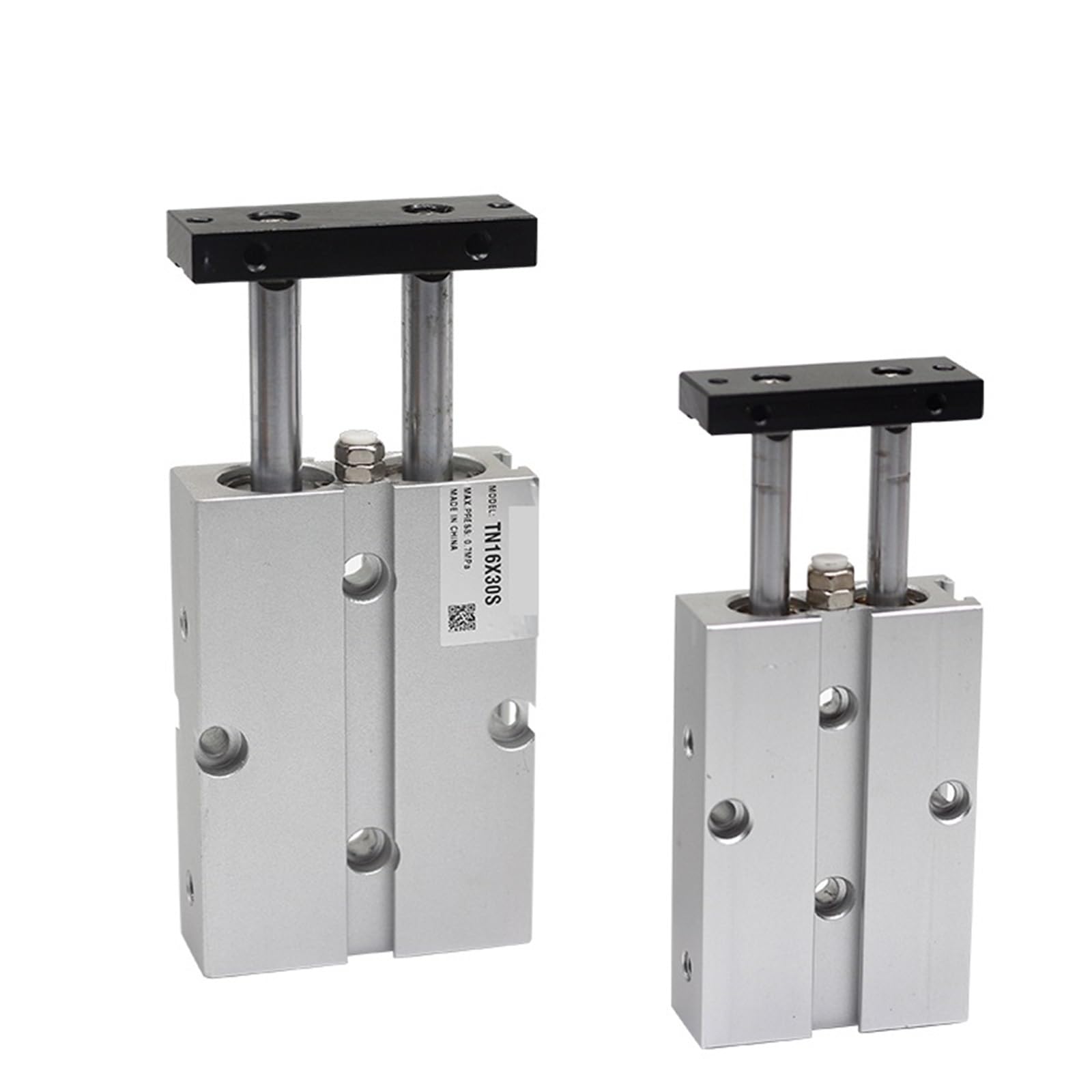 Cilindro a due aste con magnete pneumatico TN10X70S TN16X75S TN20X80S TN32X90S TN40X100S 50X125S, 1 pezzo (TN10,100 mm corsa)