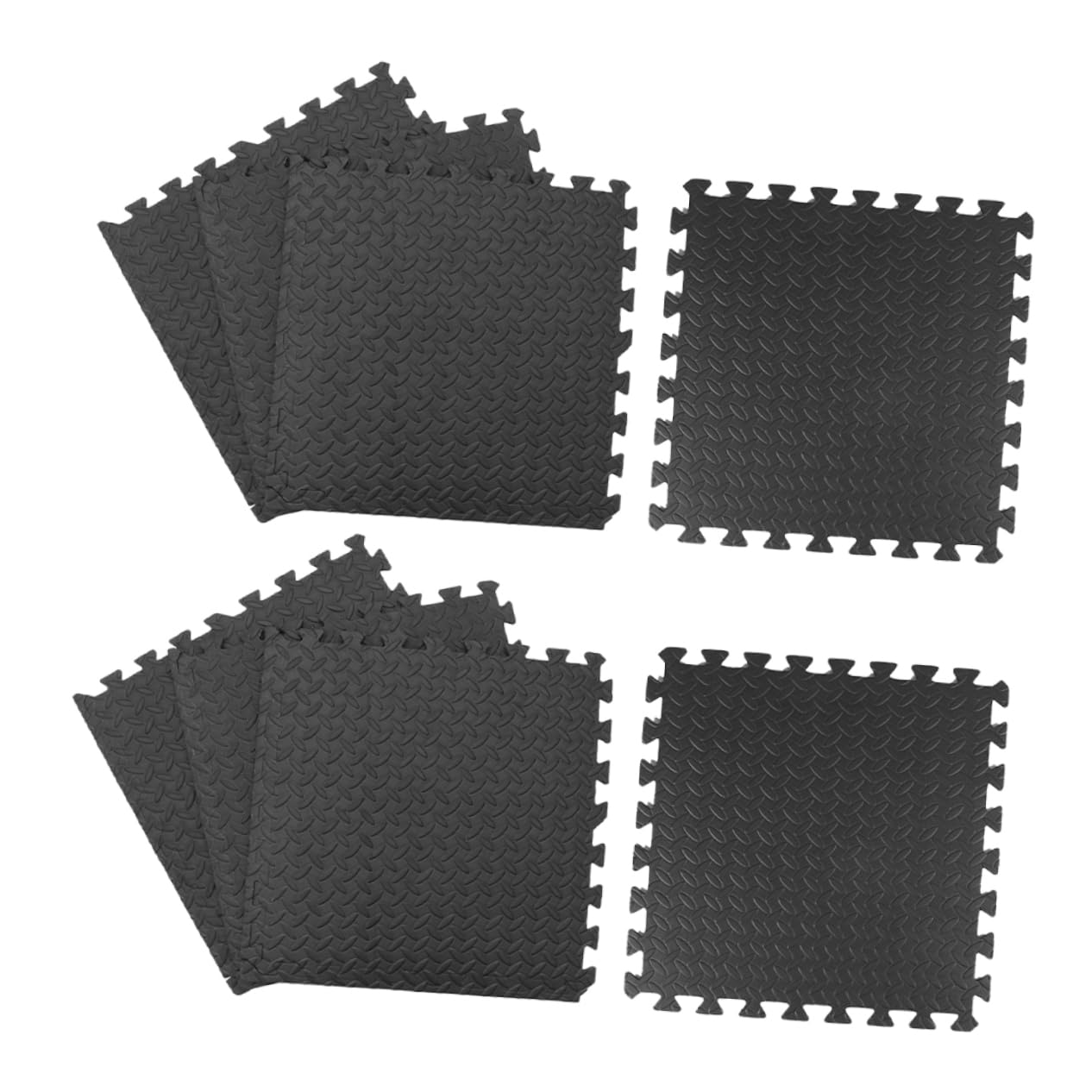 OSOLADY Eva Puzzle Floor Mat 8pcs Gym Flooring Tiles Versatile Fitness Mat Elegant Pattern