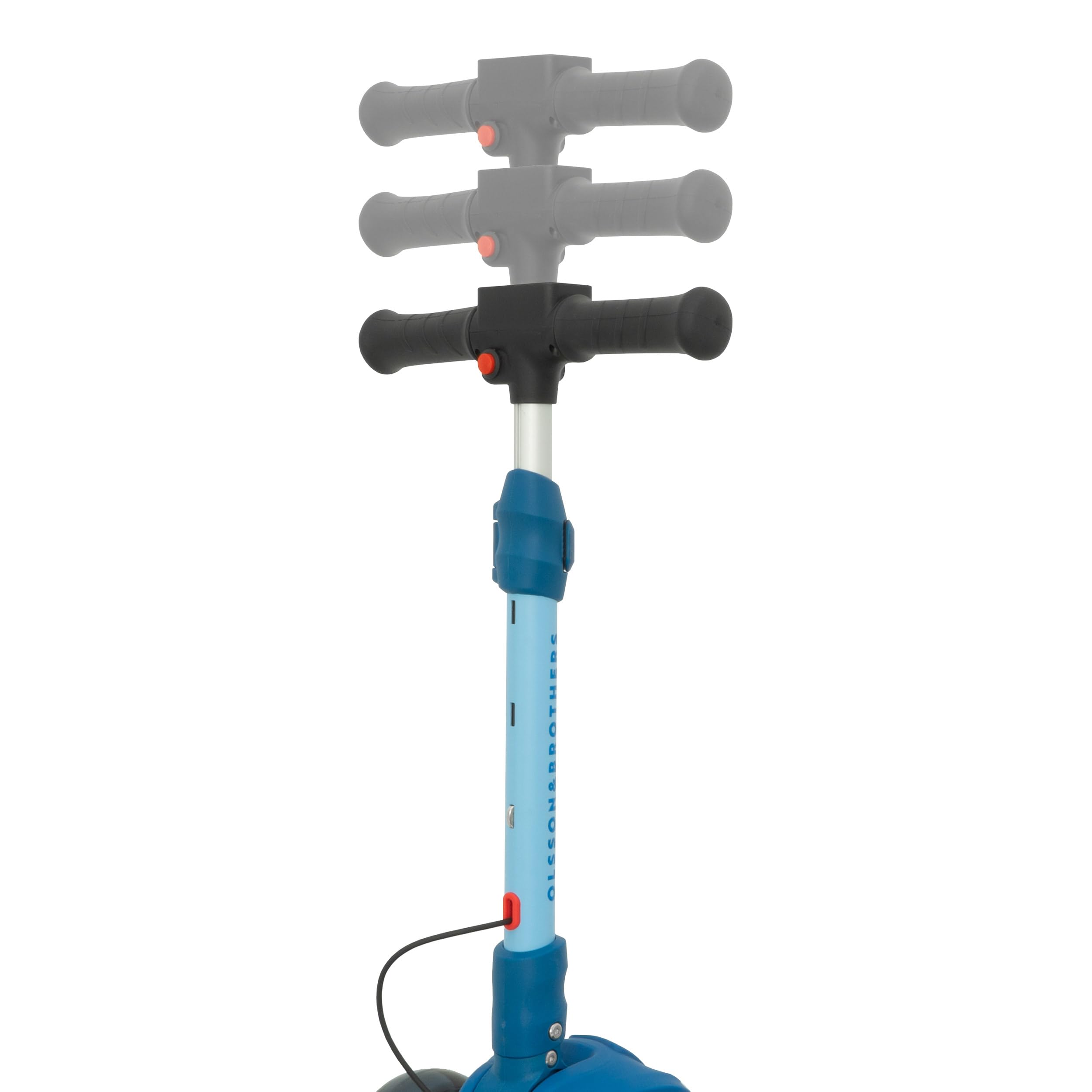 Patinete eléctrico niños 3 Ruedas OLSSON Glide Potencia 60W - 2000mAh - 8km autonomía - Velocidad máxima 6km/h - Plegable - Ruedas LED - Altura Regulable