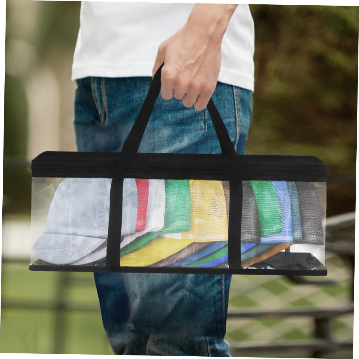 Cabilock Baseball Hat Organizer Cd Storage Holder Travel Hat Pouch Protective Bag Large Storage Pouch