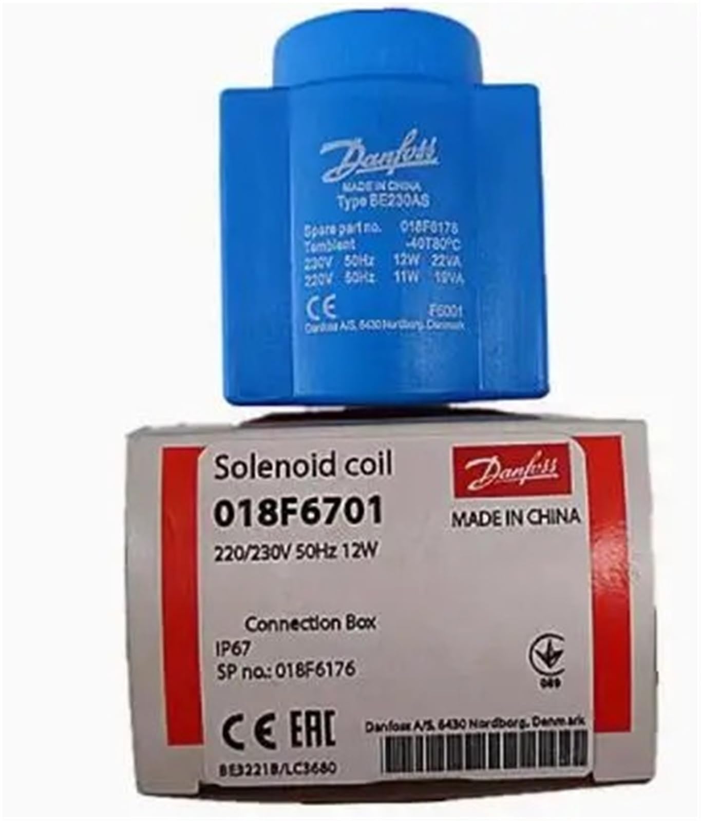 Componentes neumáticos y bobina de solenoide 018F6176 para electroválvula industrial 3