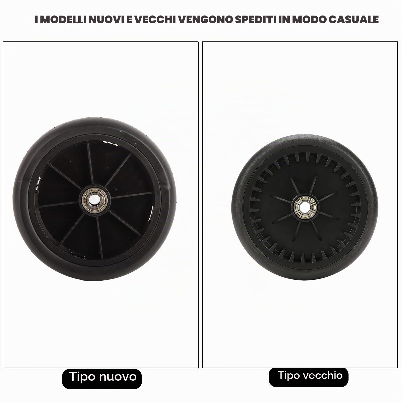 Ruote in gomma per passeggino, Accessori per Ruote in Gomma per Passeggino per passeggini Strumento di sostituzione degli accessori (Ruota posteriore)