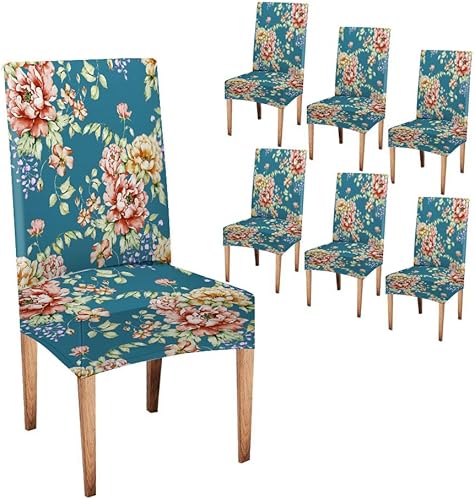 Miniatura 119 de CAPSCEOLL Fundas para Sillas De Comedor 6 fundas de asiento de silla, extraíbles y lavables, fundas para sillas Parson para comedor, sala de estar