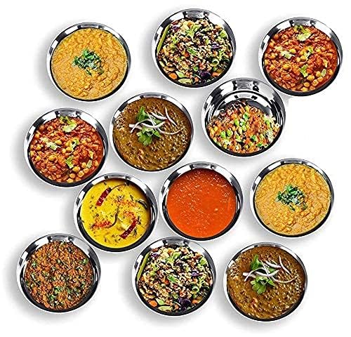 Kanshita's Rasoiware Stainless Steel Heavy Gauge Dal/Sabji Katori Wati Set with Mirror Finish (220 ML Set of 6) 4