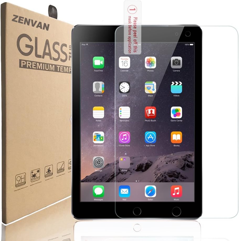 iPad Air 2 / iPad Air/iPad Pro 9.7 Screen Protector ZENVAN Tempered Glass Shield Guard Film