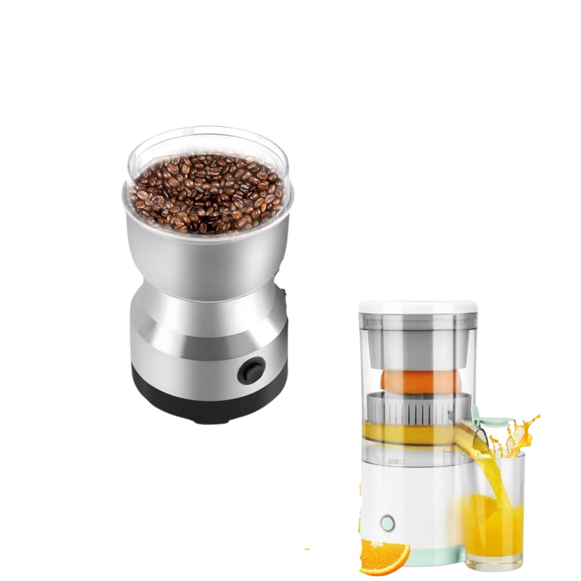 Drumstone 𝟏𝟓-𝐘𝐞𝐚𝐫 𝐖𝐚𝐫𝐫𝐚𝐧𝐭𝐲 -Combo C345 Rechargeable Citrus Juicer | Portable Orange & Mosambi Squeezer for Fresh Juice & Stainless Steel Coffee Grinder | Spice & Nut Grinding Machine-image-19