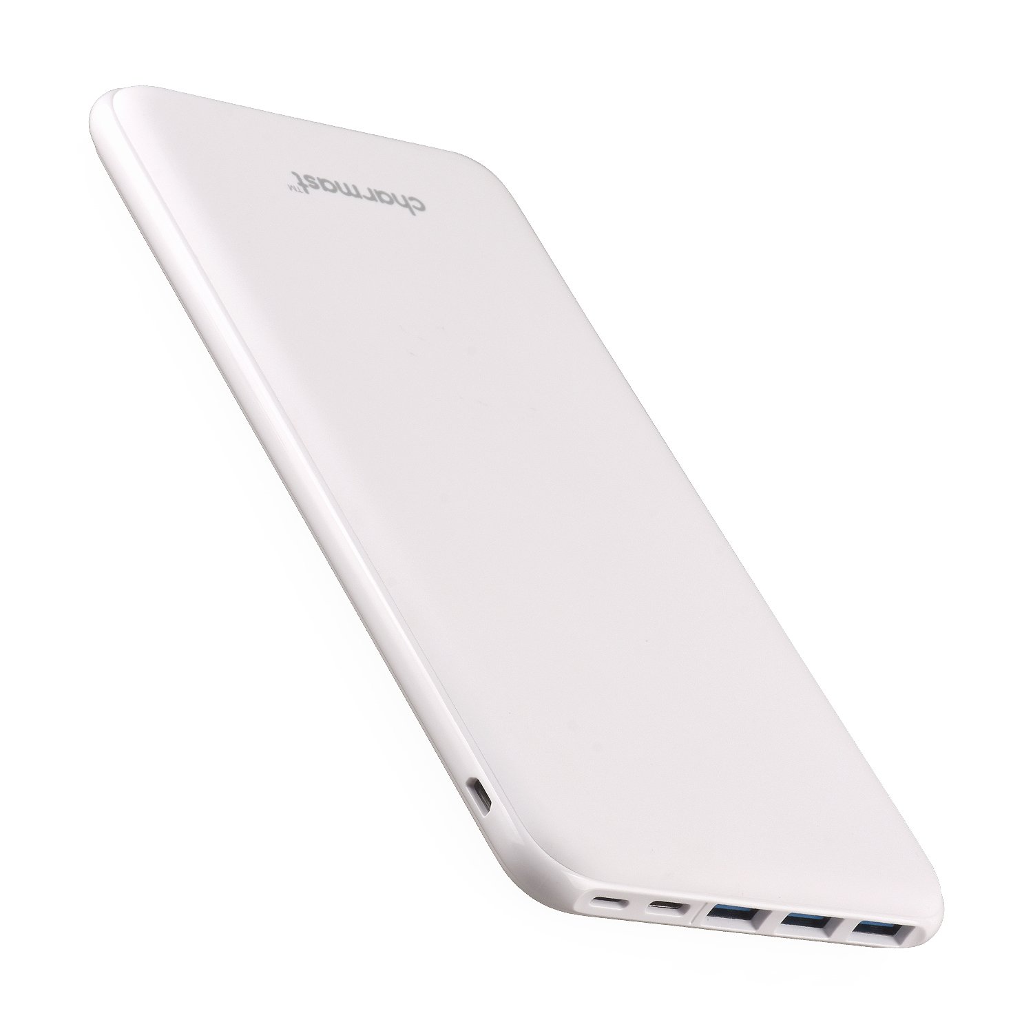 Charmast Power Bank 26800mAh, Caricatore Portatile USB C Powerbank Batteria Ultra Sottile con 3 Ingresso & 4 Uscita Compatibile con iPhone Samsung Huawei Xiaomi HONOR Smartphone Tablet (Bianco)